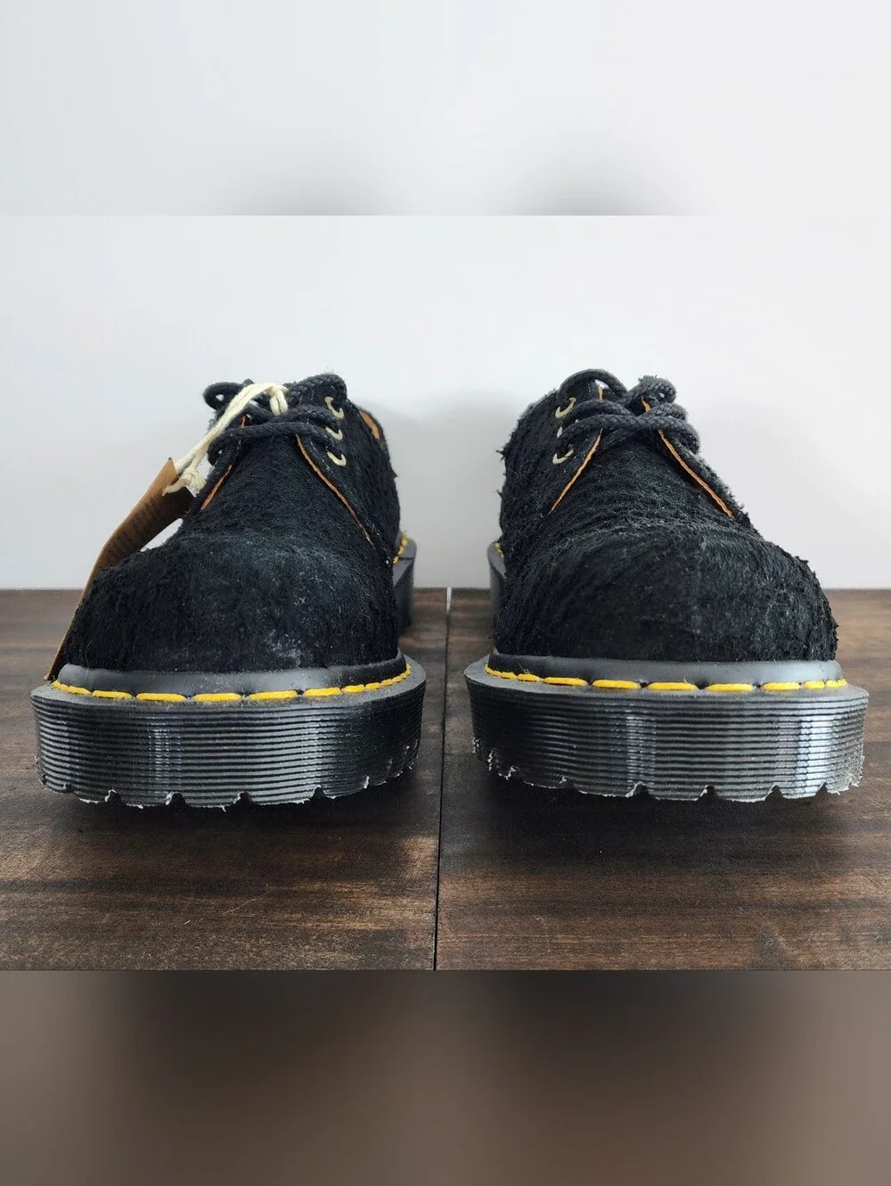 Dr. Martens 1461 Bex MIE C.F. Stead Tufted Suede Black Men's 10 New